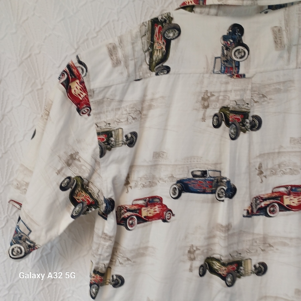 Clearwater Outfitters Size XXL Men's Classic Car Print Shirt - Picture 9 of 16